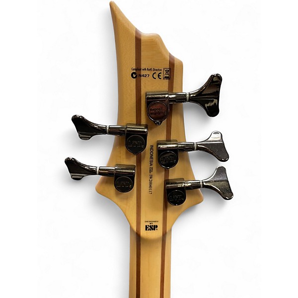Used ESP LTD B205SM 5 String Natural Electric Bass Guitar