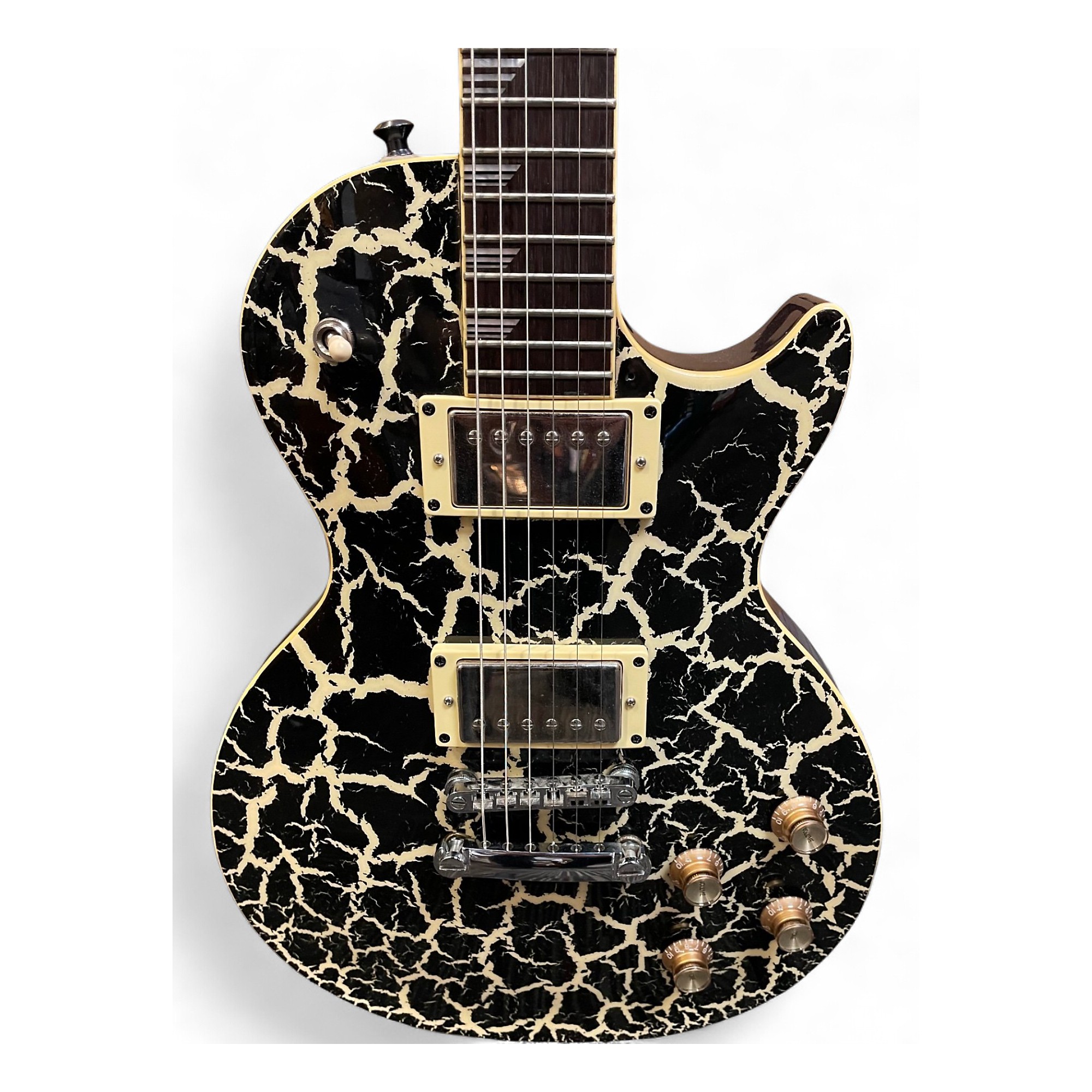 Used Epiphone Les Paul Nuclear Extreme Black and White Solid Body