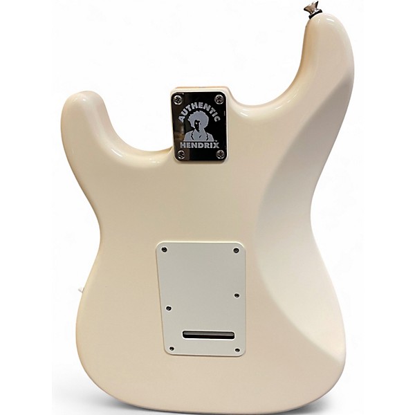Used 2016 Fender Jimi Hendrix Stratocaster Olympic White Solid Body Electric Guitar