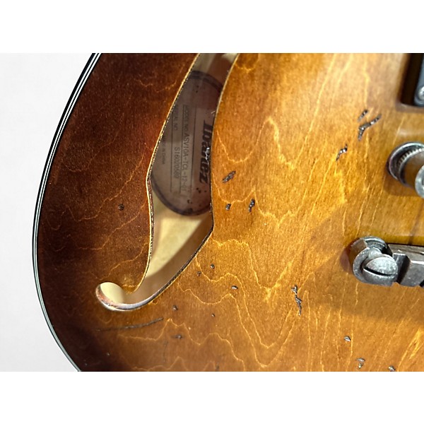 Used Ibanez ASV10A Tobacco Burst Hollow Body Electric Guitar