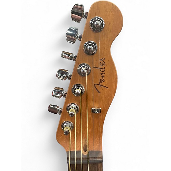 Used Fender Acoustasonic Player Telecaster Natural Acoustic Electric Guitar