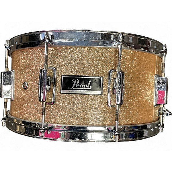 Used Pearl 5.5X14 Fiberglass Snare Gold Sparkle Drum