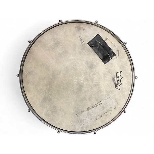 Used Pearl 5.5X14 Fiberglass Snare Gold Sparkle Drum