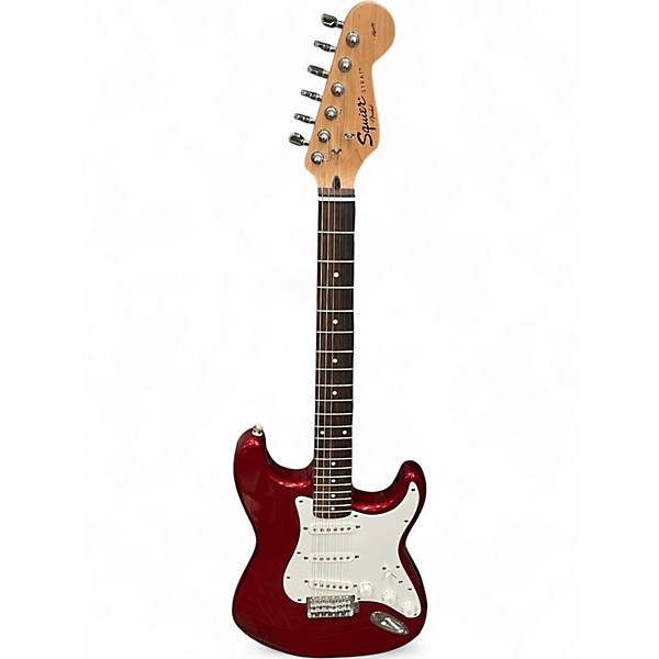 Used Squier Affinity Stratocaster Red Solid Body Electric Guitar