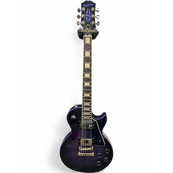 Used 2025 Epiphone Les Paul Custom Widow Purple Burst Solid Body Electric Guitar
