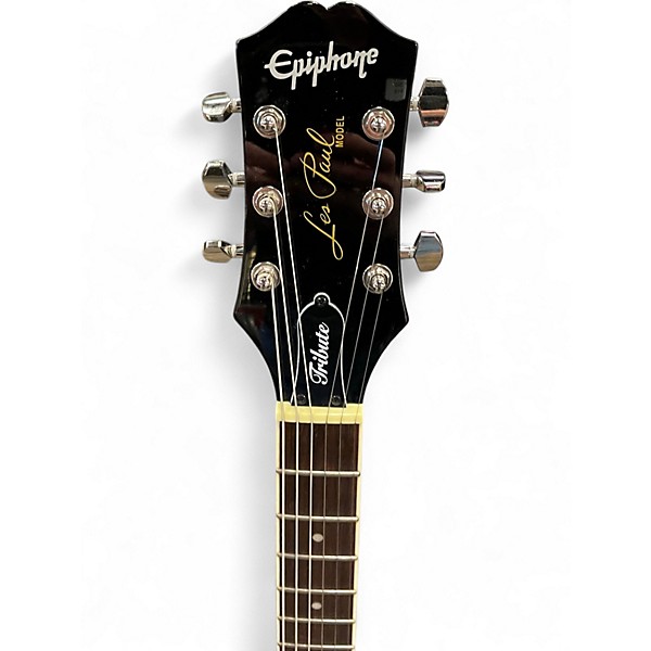 Used Epiphone LES PAUL TRIBUTE Black Solid Body Electric Guitar