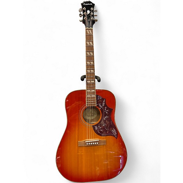 Used Epiphone hummingbird pro fc 2 Tone Sunburst Acoustic Electric Guitar