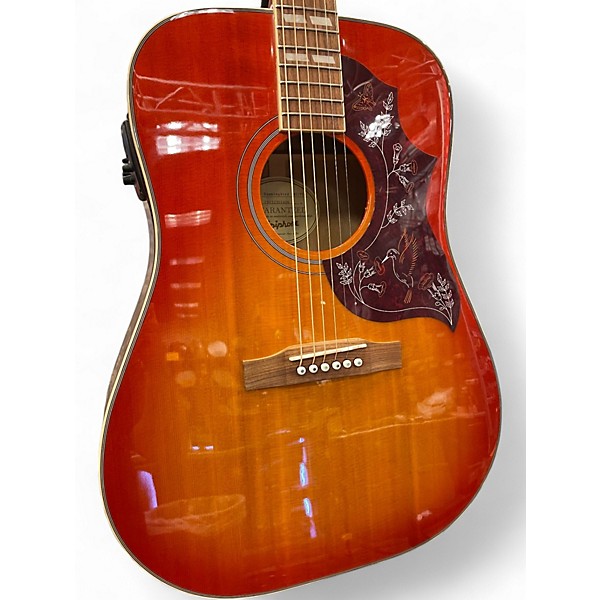 Used Epiphone hummingbird pro fc 2 Tone Sunburst Acoustic Electric Guitar