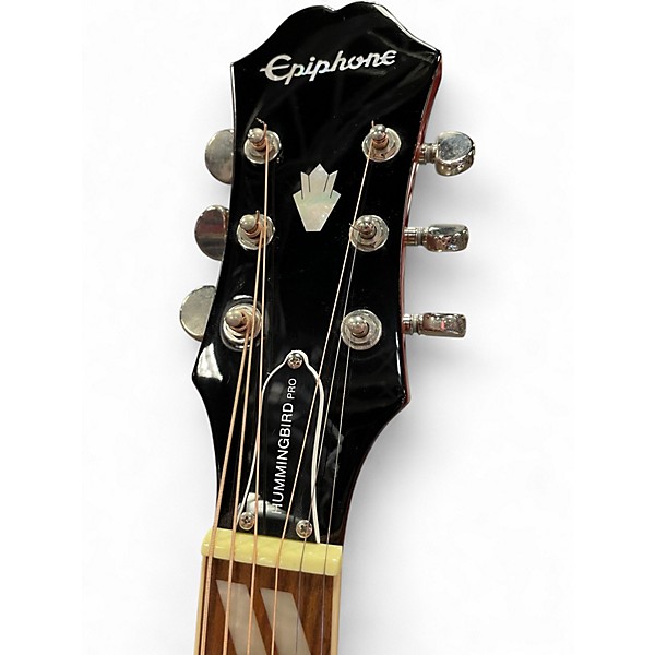 Used Epiphone hummingbird pro fc 2 Tone Sunburst Acoustic Electric Guitar