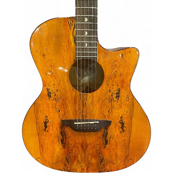 Used Luna Gypsy Spalt Acoustic Electric Natural Acoustic Electric Guitar