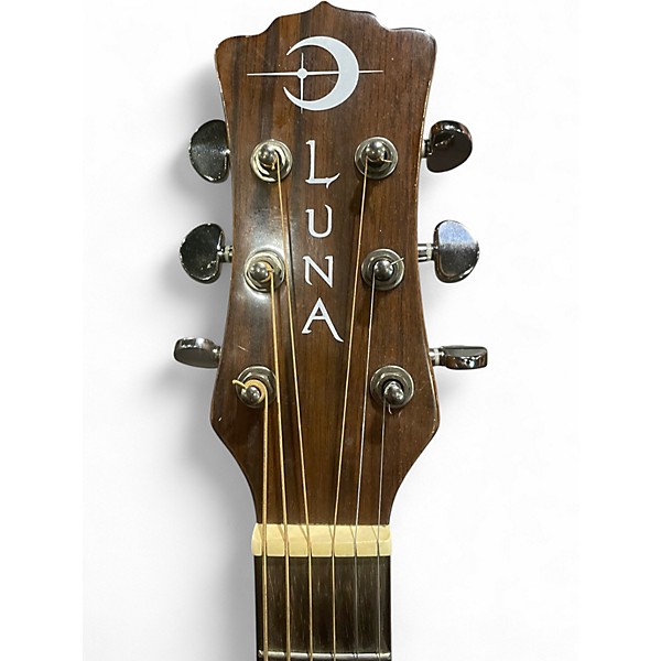 Used Luna Gypsy Spalt Acoustic Electric Natural Acoustic Electric Guitar