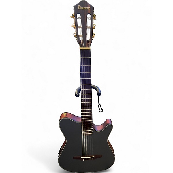 Used Ibanez FRH10N-IBF Metallic Blue Classical Acoustic Electric Guitar