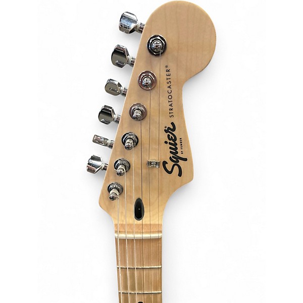 Used Squier Stratocaster HSS 2 Tone Sunburst Solid Body Electric Guitar