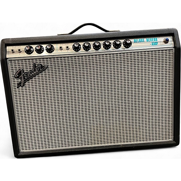 Used Fender 68 CUSTOM DELUXE REVERB Tube Guitar Combo Amp