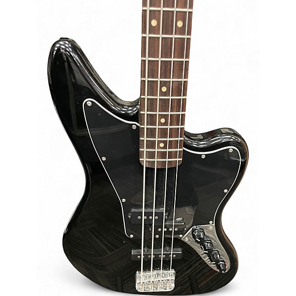 Used Squier Vintage Modified Jaguar Bass Black Electric Bass Guitar