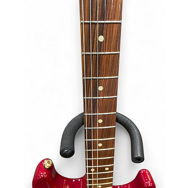 Used Fender Player Stratocaster Satin Red Solid Body Electric Guitar