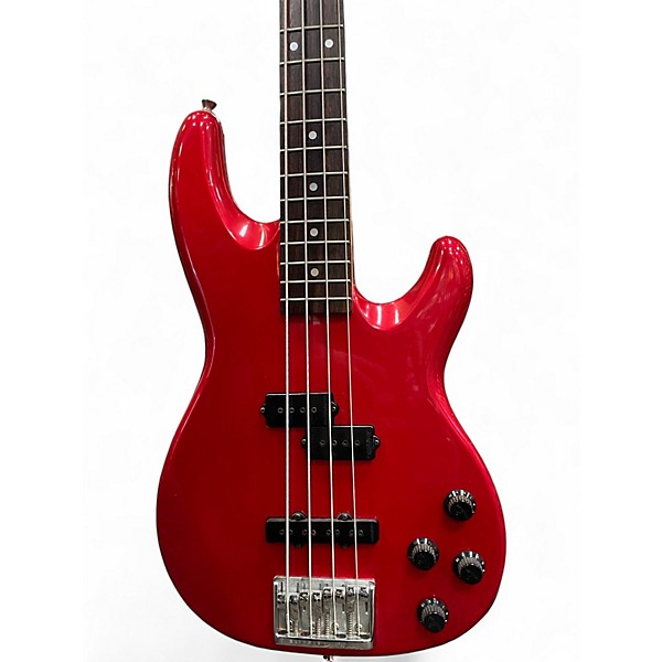 Used Fender PERCISION BASS LYTE Candy Apple Red Metallic Electric Bass Guitar