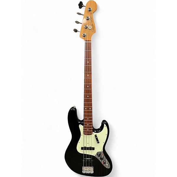 Used Fender 1960S Jazz Bass Black and White Electric Bass Guitar