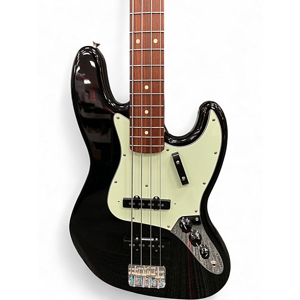 Used Fender 1960S Jazz Bass Black and White Electric Bass Guitar