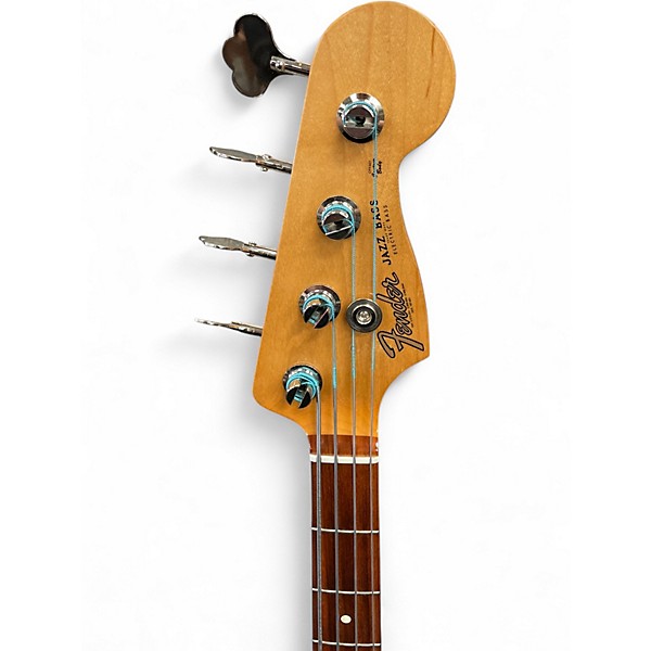 Used Fender 1960S Jazz Bass Black and White Electric Bass Guitar