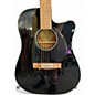Used Fender CD60SCE Black Acoustic Electric Guitar
