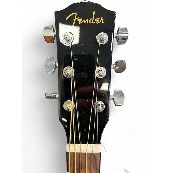 Used Fender CD60SCE Black Acoustic Electric Guitar