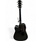 Used Fender CD60SCE Black Acoustic Electric Guitar