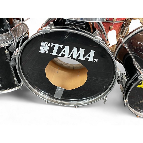 Used TAMA 7 Piece Rockstar Black Drum Kit