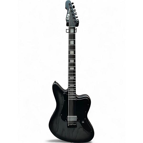 Used ESP LTD XJ-1 BARITONE Black Solid Body Electric Guitar