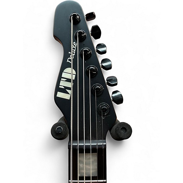 Used ESP LTD XJ-1 BARITONE Black Solid Body Electric Guitar