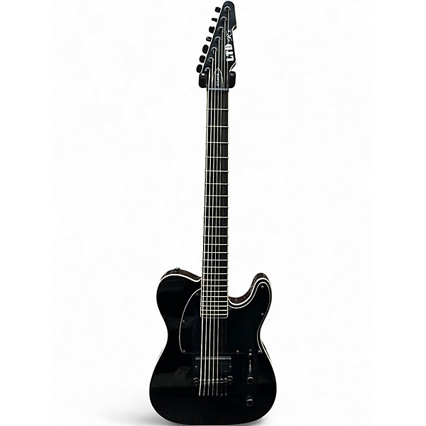 Used ESP LTD SCT607B Stephen Carpenter Signature 7 String Black Solid Body Electric Guitar