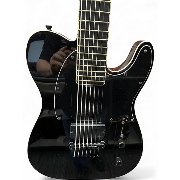 Used ESP LTD SCT607B Stephen Carpenter Signature 7 String Black Solid Body Electric Guitar
