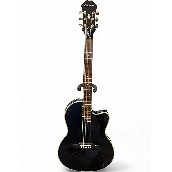 Used Epiphone SST Studio GLOSS BLACK Acoustic Electric Guitar