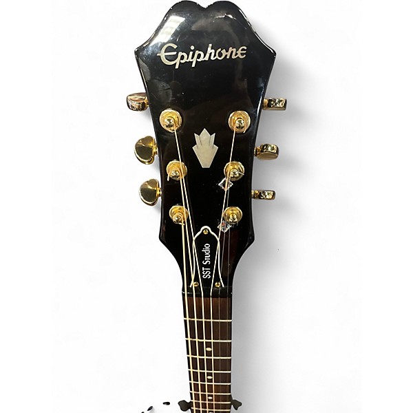 Used Epiphone SST Studio GLOSS BLACK Acoustic Electric Guitar