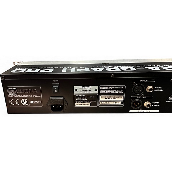 Used Behringer GEQ3102 Equalizer