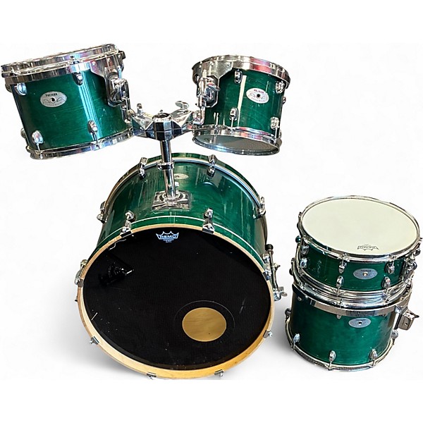Used Premier 5 Piece Artist Birch Emerald Green Drum Kit