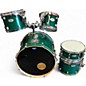 Used Premier 5 Piece Artist Birch Emerald Green Drum Kit thumbnail