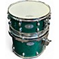 Used Premier 5 Piece Artist Birch Emerald Green Drum Kit