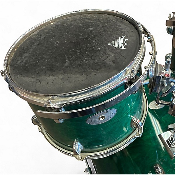 Used Premier 5 Piece Artist Birch Emerald Green Drum Kit