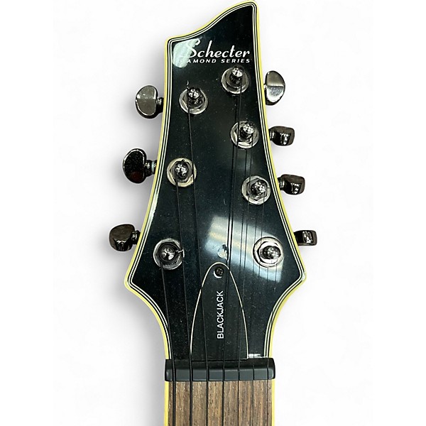 Used Schecter Guitar Research C7 Blackjack BLACK Solid Body Electric Guitar