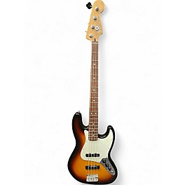 Used Fender American Standard Jazz Bass Brown Sunburst Electric Bass Guitar