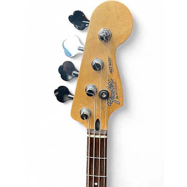 Used Fender American Standard Jazz Bass Brown Sunburst Electric Bass Guitar