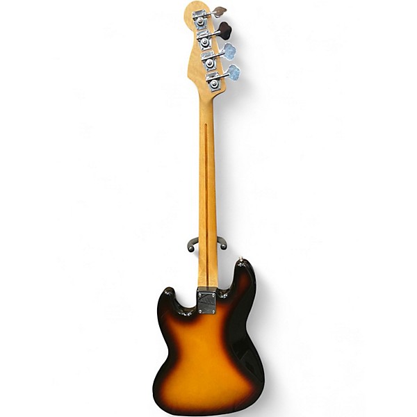 Used Fender American Standard Jazz Bass Brown Sunburst Electric Bass Guitar