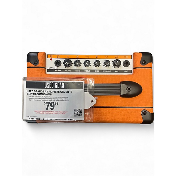 Used Orange Amplifiers Crush 12 Guitar Combo Amp