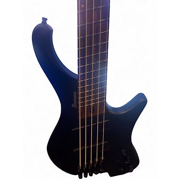 Used Ibanez EHB1005MS Silver with Black Bevels Electric Bass Guitar