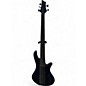 Used Schecter Guitar Research STEALTH 5 Black and Silver Electric Bass Guitar