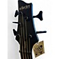 Used Schecter Guitar Research STEALTH 5 Black and Silver Electric Bass Guitar