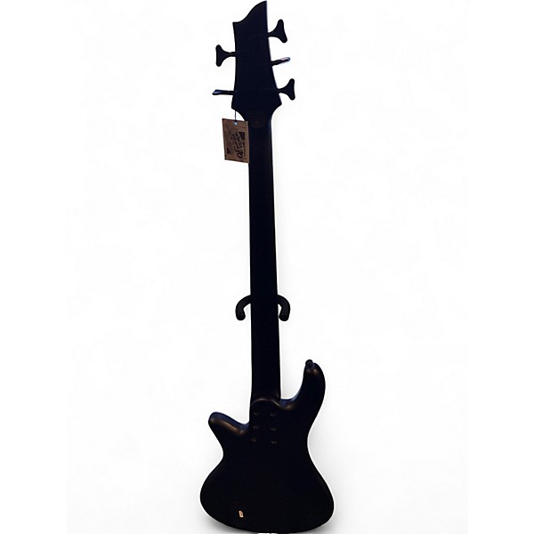 Used Schecter Guitar Research STEALTH 5 Black and Silver Electric Bass Guitar