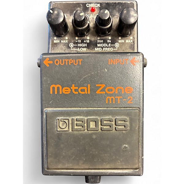 Used BOSS MT2 Metal Zone Distortion Effect Pedal