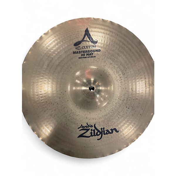 Used Zildjian 14in A Mastersound Hi Hat Pair Cymbal
